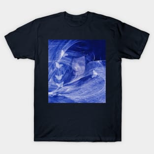 Butterfly wishes in blue T-Shirt